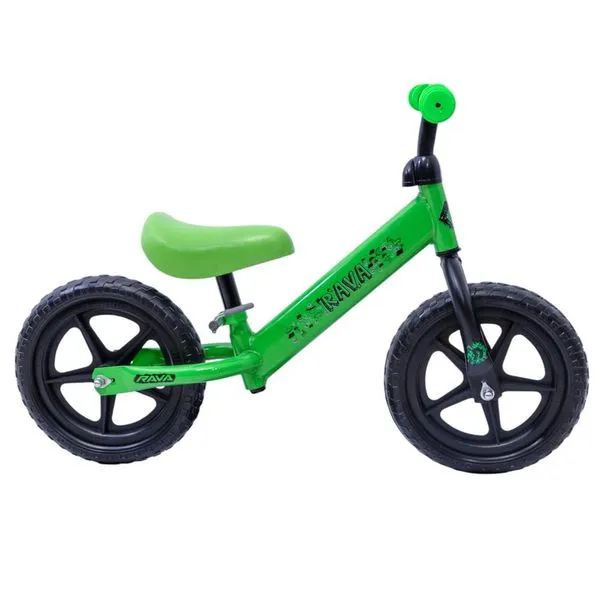 Bicicleta De Equilíbrio Infantil JPP Rava Sunny Aro 12 Verde E Preto (MP)