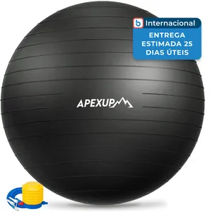 Bola de Ioga Ginástica Apexup Tamanho Larger/ G Preto A-MBI