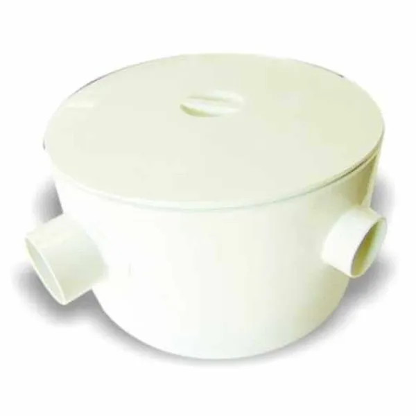 Caixa Gordura Pvc 250x150x75mm Com Tampa - Plastipan, Entrada 75mm, Saída 50mm