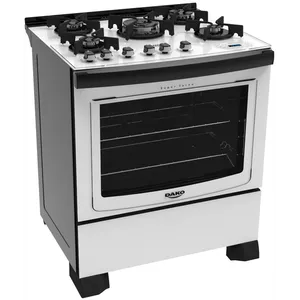 Fogão 5 Bocas de Piso Dako Turbo Glass, Branco - Dakolors DP5VTP-BT0 Bivolt