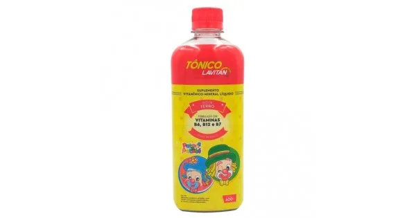 Tônico Lavitan Patati Patatá Morango 400ml