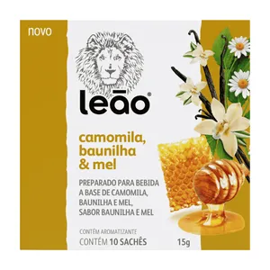 Chá Leão Sabor Camomila, Baunilha e Mel 10 Sachês