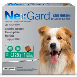 NexGard 68 mg Cães de 10,1 a 25 Kg cx com 1 tablete