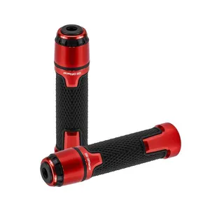 Manopla Esportiva para Moto no Guidão Off Racer Pegasus Universal 22 mm Antiderrapante em Alumínio Vermelho OEM Manopla Esportiva para Moto no Guidão Off Racer Pegasus Universal 22 mm em Alumínio Vermelho OEM