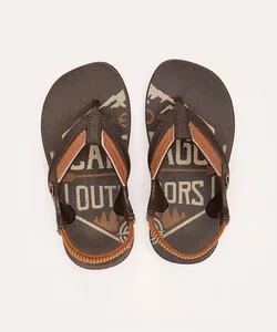 chinelo infantil cartago dakar plus marrom 25