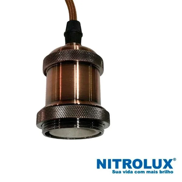 Pendente Bocal Bivolt 60W 2353 Bronze - Nitrolux (MP)