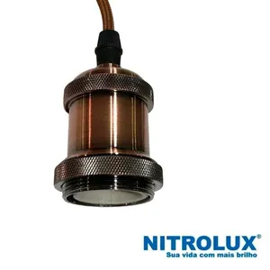Pendente Bocal Bivolt 60W 2353 Bronze - Nitrolux (MP)