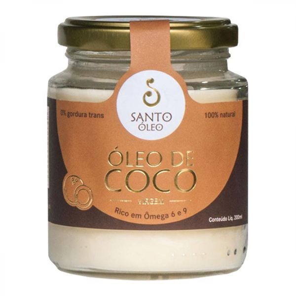 Óleo De Coco Virgem Santo Óleo 200ml Oleo De Coco Virgem Santo Oleo 200ml