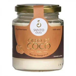 Óleo De Coco Virgem Santo Óleo 200ml Oleo De Coco Virgem Santo Oleo 200ml