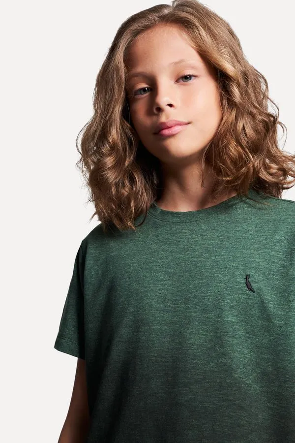 Camiseta Mini Sm Mare Pigmento Ver23 Verde Escuro - 10