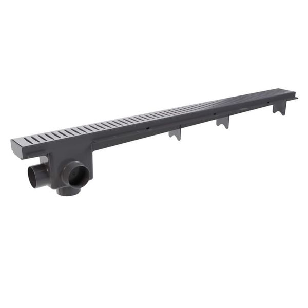Ralo Linear Sifonado com Grelha Astra Ralo Linear Sifonado com Grelha Cromada 70cm Astra