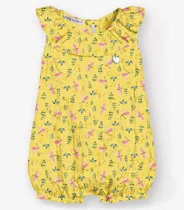 Macaquinho Gase Infantil Trick Nick Amarelo P