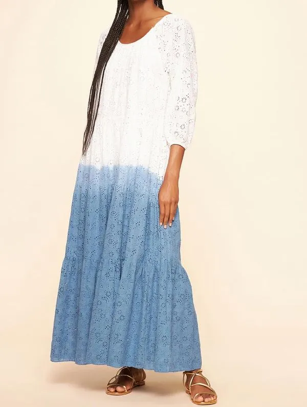 Vestido Longo Liso Celebrar MARINHO G