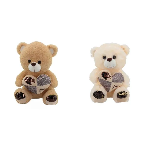 Urso Pelúcia Coração Love You Xadrez Sortido 35cm 265 - For Kids