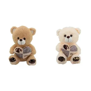 Urso Pelúcia Coração Love You Xadrez Sortido 35cm 265 - For Kids