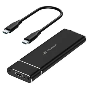 Case Adaptador Para SSD M.2 NVMe PCIe C3Tech USB Tipo-C CH-M200BK (MP)