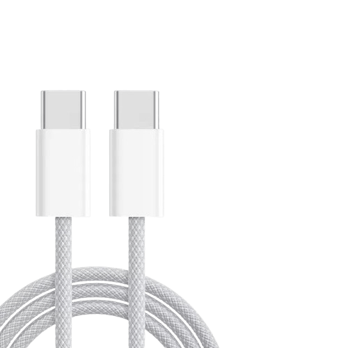 Cabo Essager USB-C para USB-C 1.0M Nylon 60W EXCTT2-JS02-P Branco