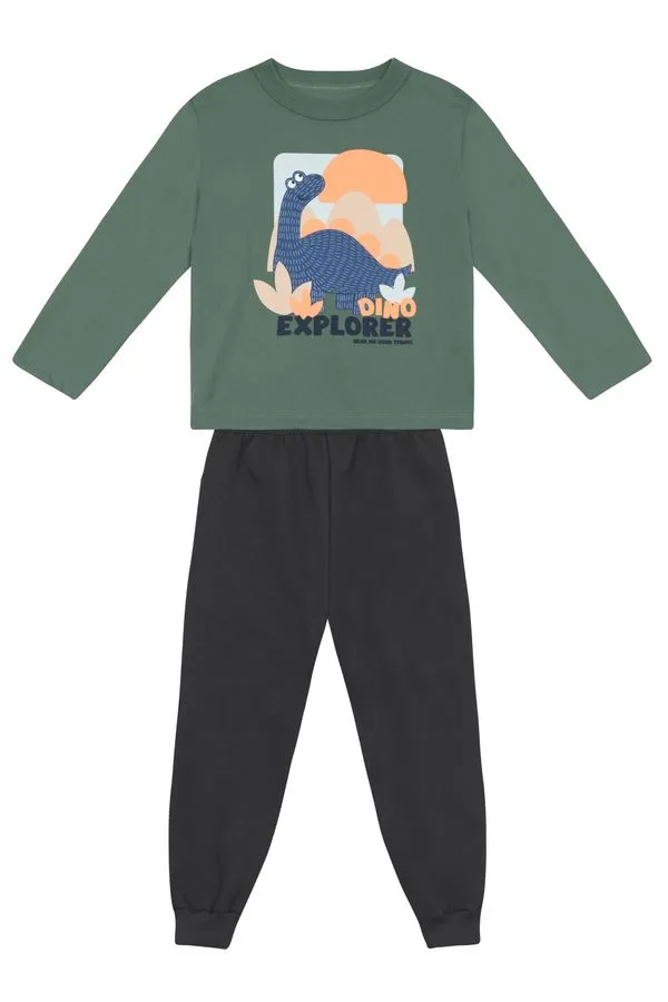 Conjunto infantil menino em moletom Brandili -3