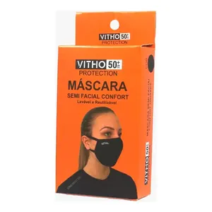 Máscara Confort Com Proteção Uv50 Preto 1 Unidade Mascara Confort Com Protecao Uv50 Preto 1 Unidade