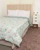 Coberdrom Queen Slim Hedrons Flannel Estampado Verde UN