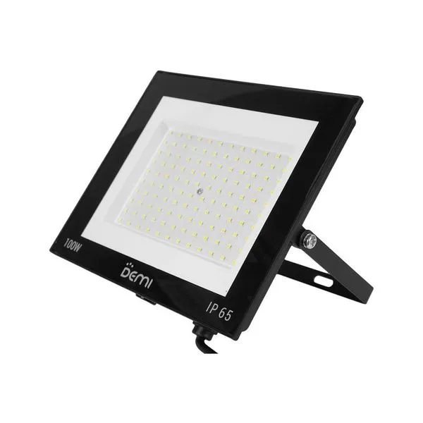 Projetor Slim Led 100w 6500k Demi 9856 Ip65 Preto