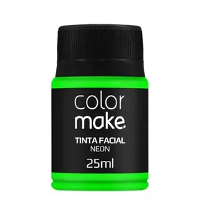 Tinta Líquida Facial Colormake Fluorescente Neon Verde 25ml