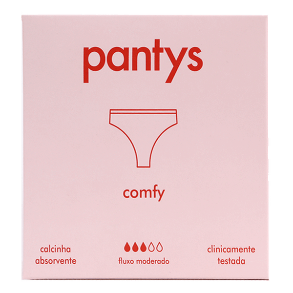 Calcinha Absorvente Pantys Comfy Fluxo Moderado Tamanho XXGG 1 Unidade