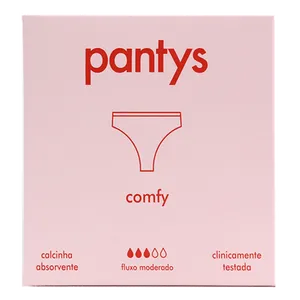 Calcinha Absorvente Pantys Comfy Fluxo Moderado Tamanho XXGG 1 Unidade