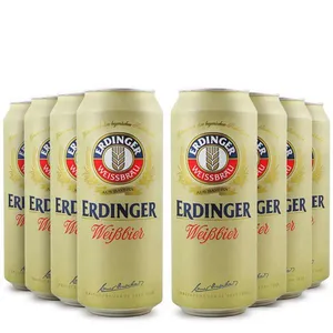 Pack 8 cervejas alemã Erdinger Weissbier Lata 500ml