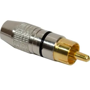 Plug RCA Profissional Metal PGRC0012 Preto STORM