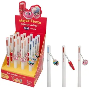 MARCA TEXTO COM PINGENTE FINI - 1 UNIDADE - LEOARTE