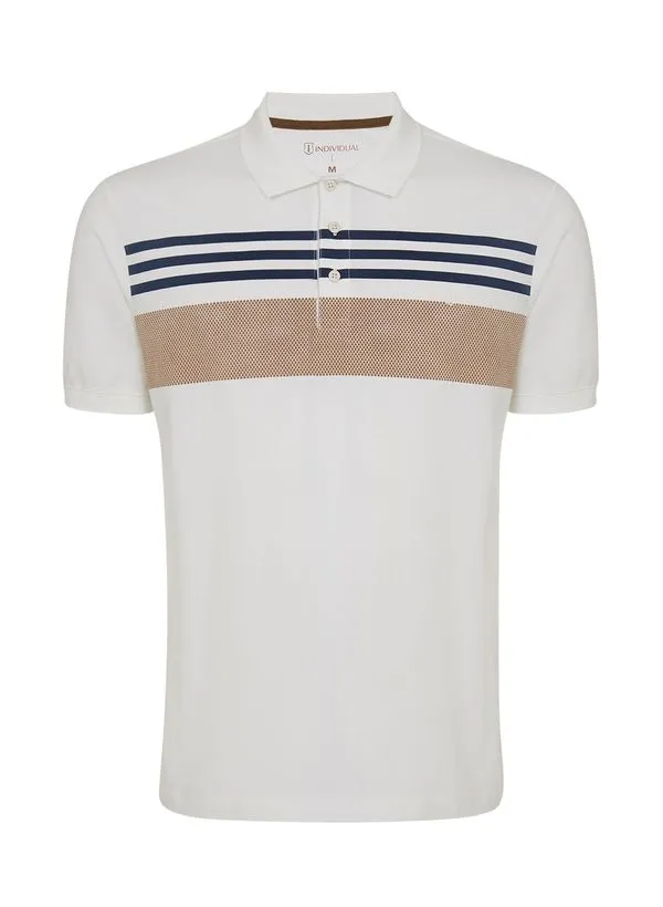 Polo Estampada Listrada Masculina Individual G