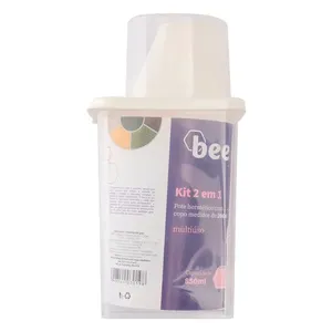 Pote Hermético Medidor Plástico 850ml 9x6,7x21cm B0419 - bee