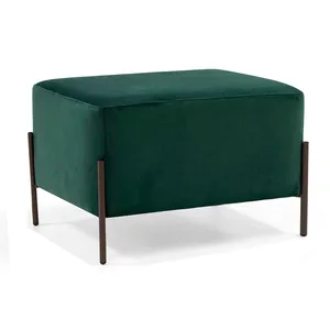 Puff em MDF, Pés Palito - Status 797391 Verde