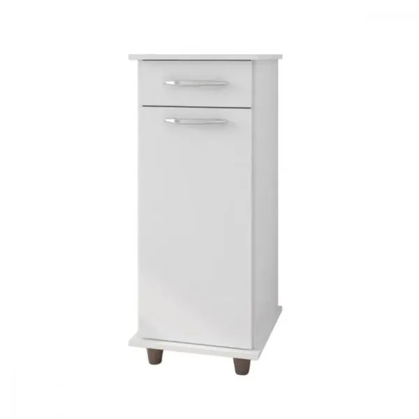 Balcão para Cozinha Compacto Viena Branco Brilho - Fiorello Móveis
