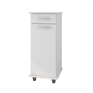 Balcão para Cozinha Compacto Viena Branco Brilho - Fiorello Móveis
