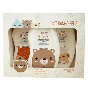 Kit Baby Riva Banho Feliz Shampoo + Condicionador + Sabonete Líquido 250ml Cada