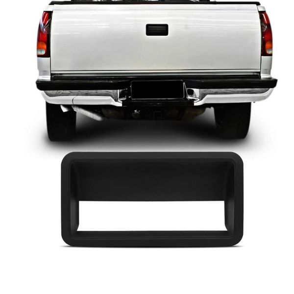 Moldura Maçaneta Tampa Traseira Silverado 97/04 Preto