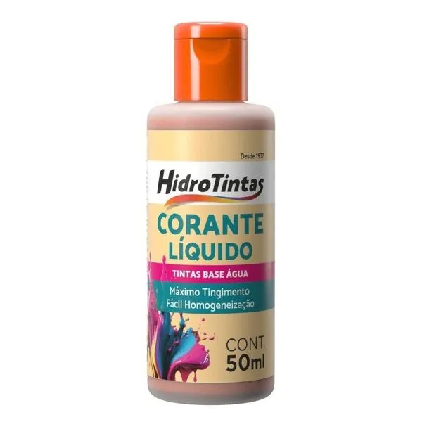 Corante Líquido Hidrotintas 50ml Hidrocolor Laranja (MP)