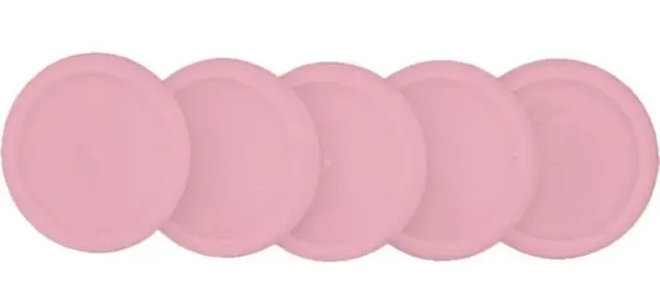 Discos Com Elástico Grande Rosa Sertão Para Caderno Inteligente