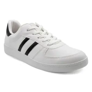 Tênis Feminino Casual New Mesti Quiz Branco e Preto - 35