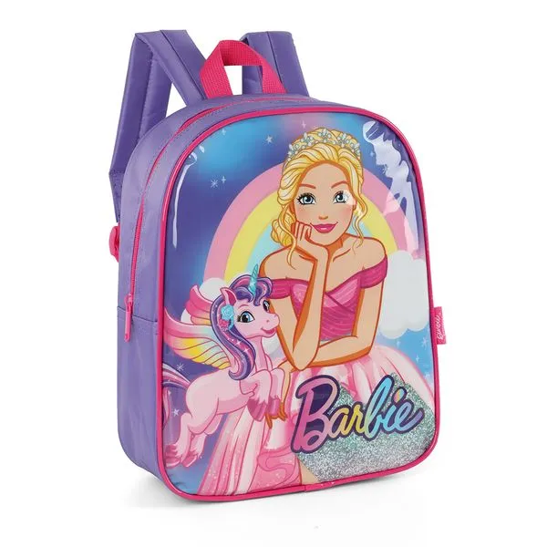 Mochila de Costas Infantil Barbie Poliéster Violeta IS40852BBVL - MaxLog