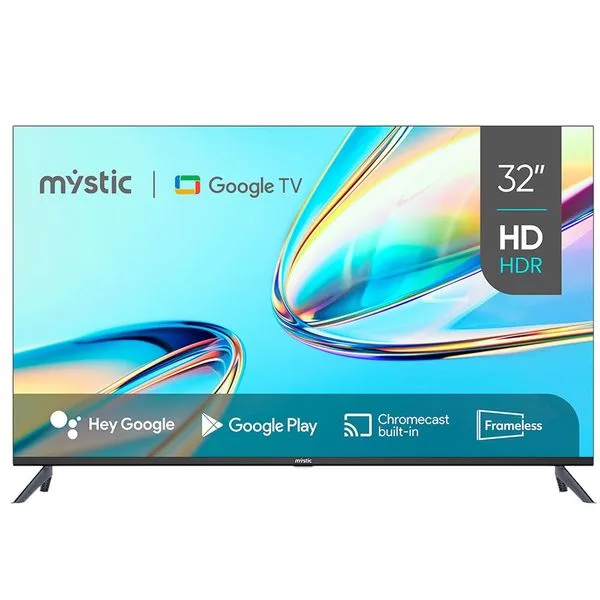 Smart TV 32" Mystic Google TV HD HDR10 Comando De Voz (MP)