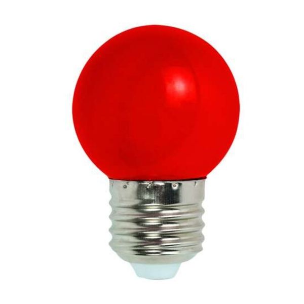 Lâmpada LED Bolinha Color Bulbo G45 1-3W Bivolt Kian Lâmpada de LED Bolinha Color Bulbo G45 1W e 3W E27 Luz Vermelha