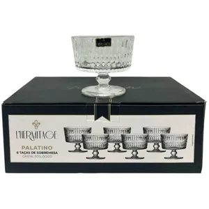 Jogo 6 Taça Cristal Para Sobremesa L'hermitage 190m Palatino