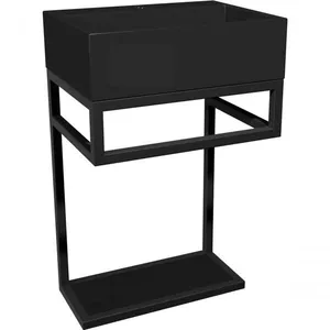 Gabinete Banheiro Ferro Los Angeles 40x30cm Preto Fosco