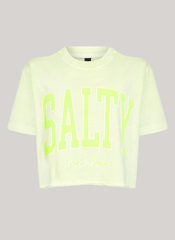 Camiseta Cropped Salty Soul Green John John Feminina P