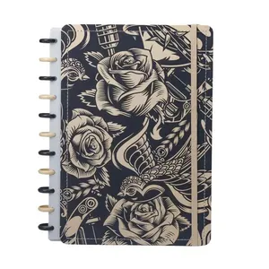 Caderno Diskô Tattoo Preto E Bege G (MP)