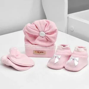 Kit Sapatos Luvas e Touca - 10061 Rosa - RN