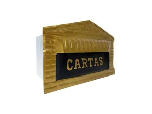 Caixa Correio Tijolinho Aço Carbono 15x25x12cm